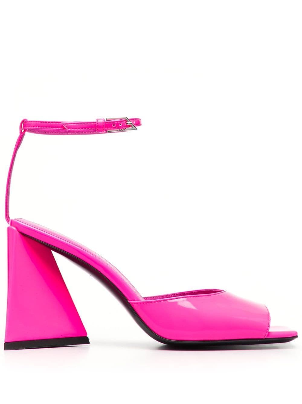 The Attico Piper 85mm Leather Sandals Fuchsia