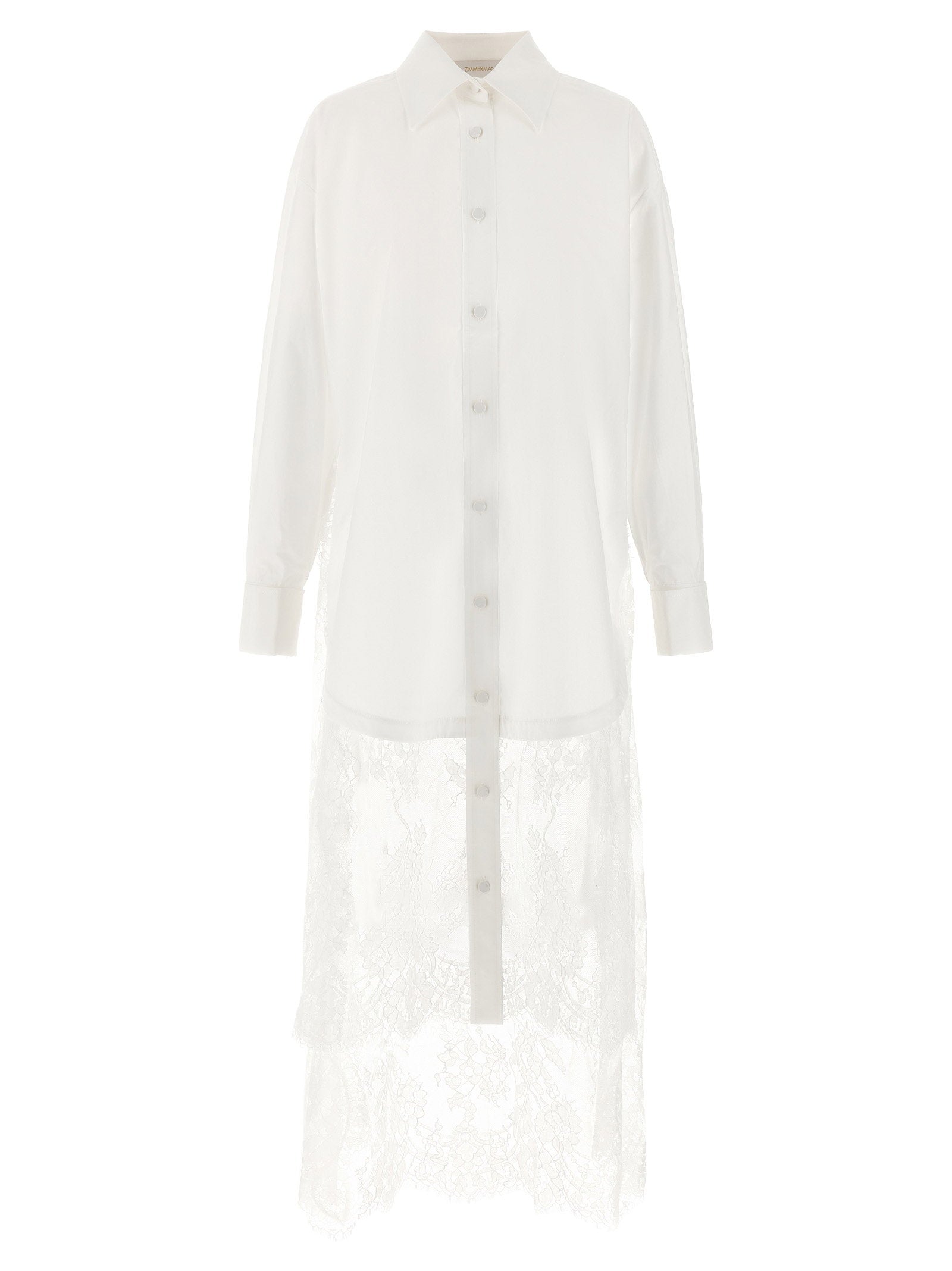 Zimmermann Vaillant Lace Dress White