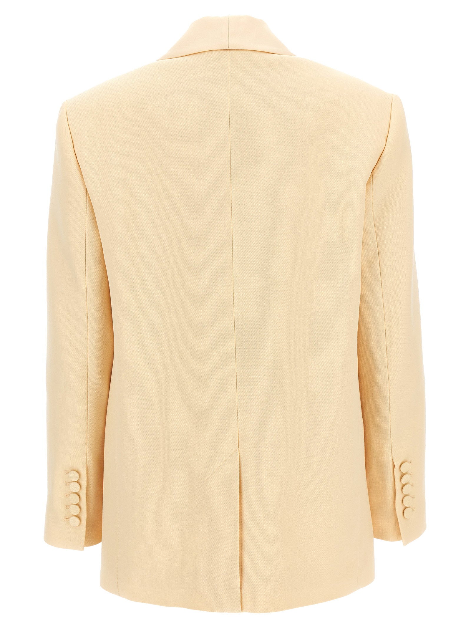 Zimmermann Illustration Shawl Tux Jacket Blazer Beige