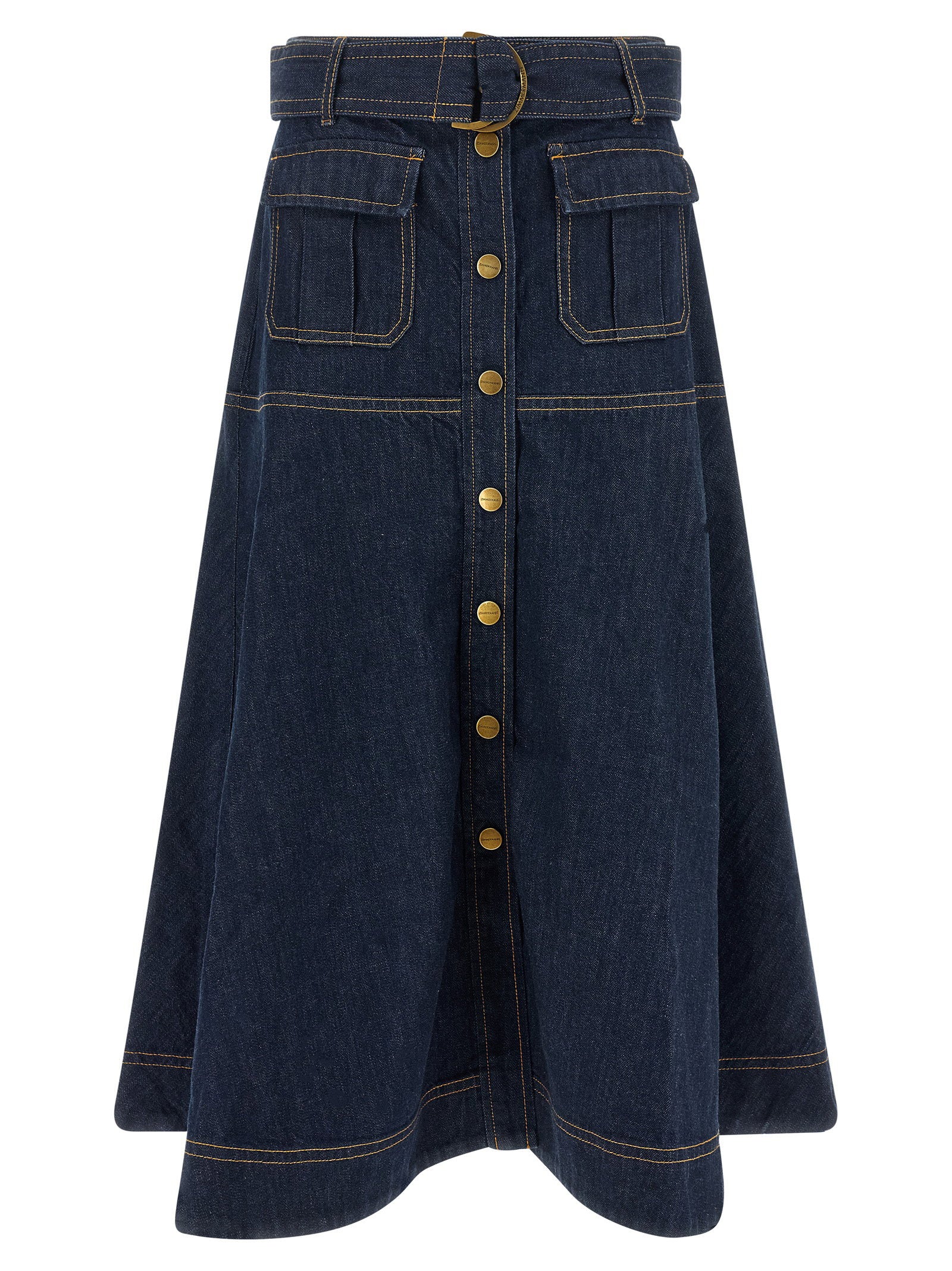 Zimmermann Denim Skirt Blue