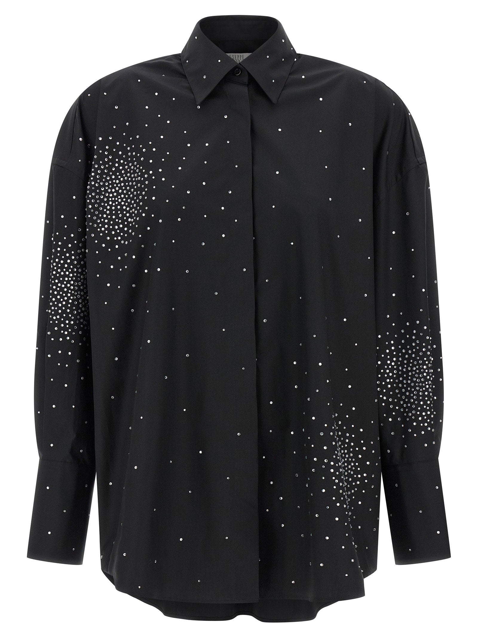 Giuseppe Di Morabito Rhinestone Shirt Black