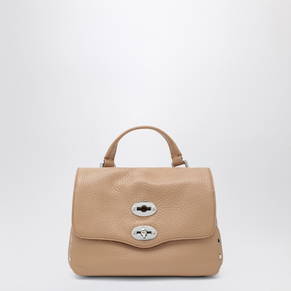 Zanellato Postina Baby Grained-Leather Handbag Brown