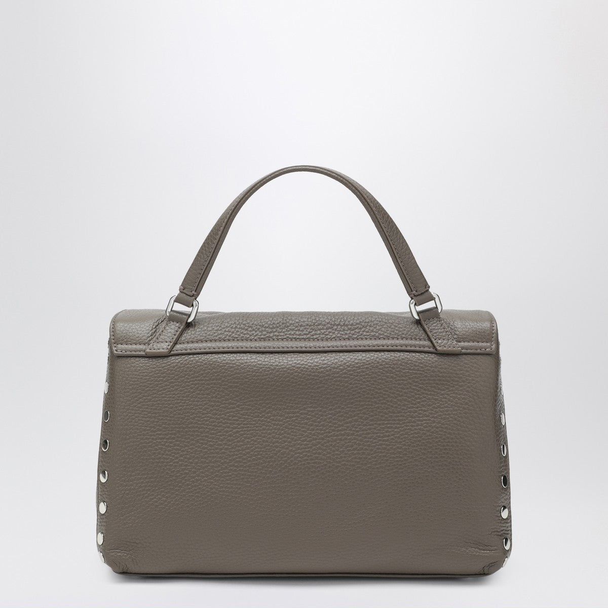 Zanellato Postina Small Grained Leather Bag Grey
