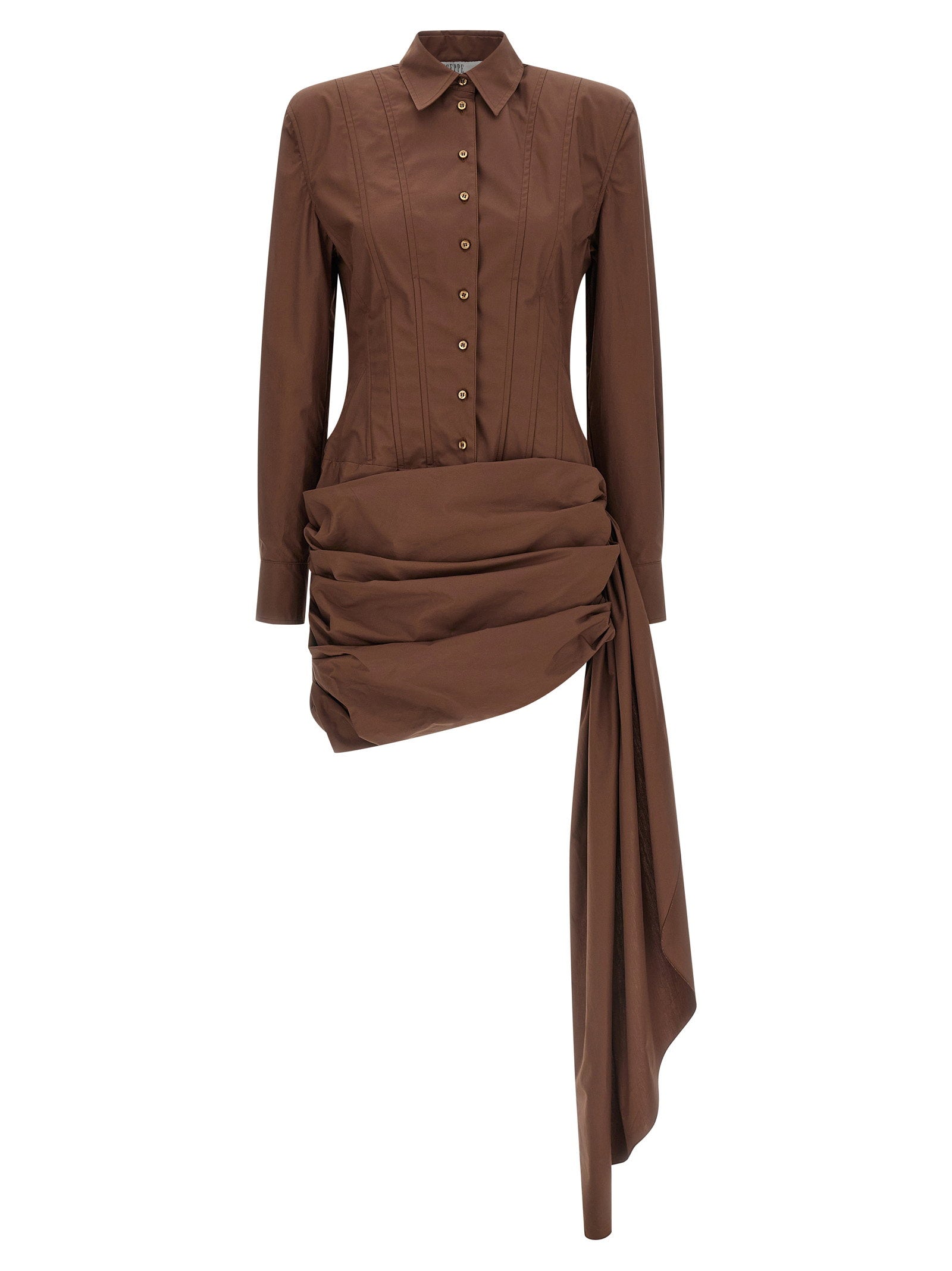 Giuseppe Di Morabito Chemisier Dress Brown