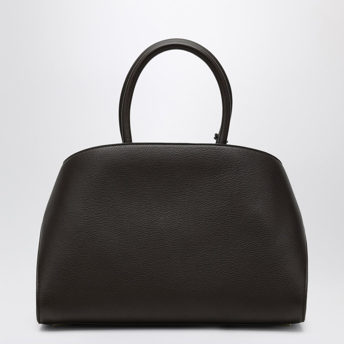 Ferragamo Hug M Leather Handbag Brown