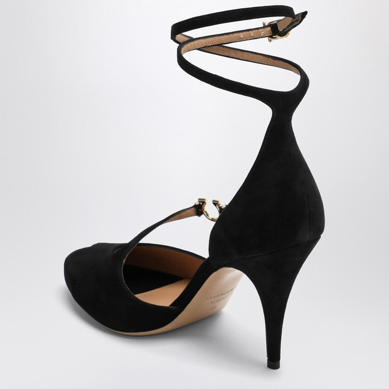 Ferragamo Décolleté Pumps with Gancini Detail Black