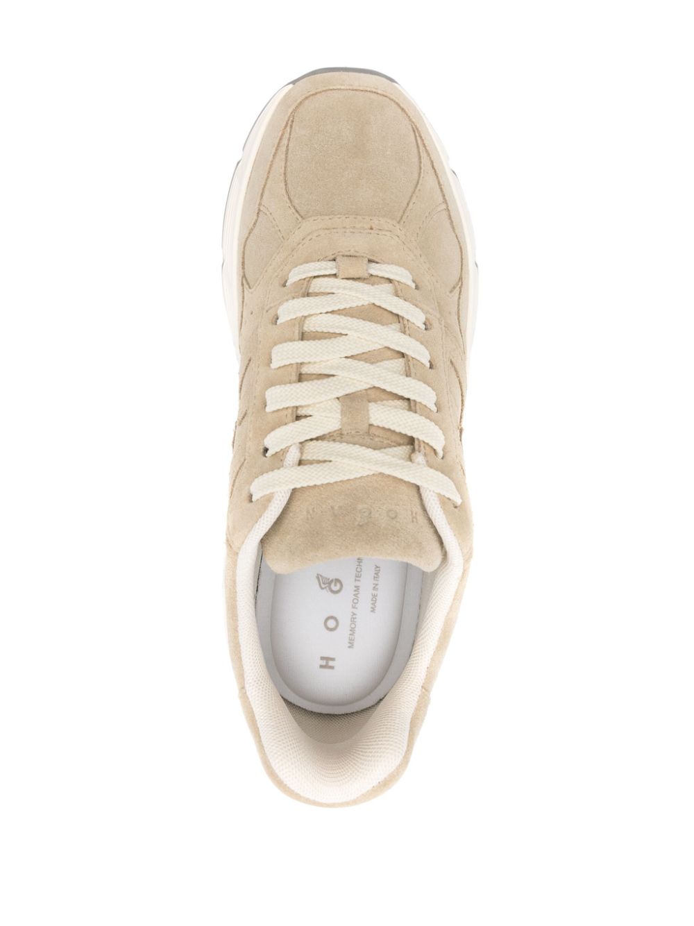 Hogan Pre Panelled Suede Hyperlight Sneakers Beige