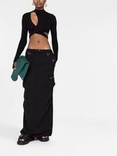 Coperni Low-Rise Drawstring Cargo Maxi Skirt Black Black