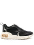 Ferragamo Panelled Almond-Toe Leather Sneakers Black