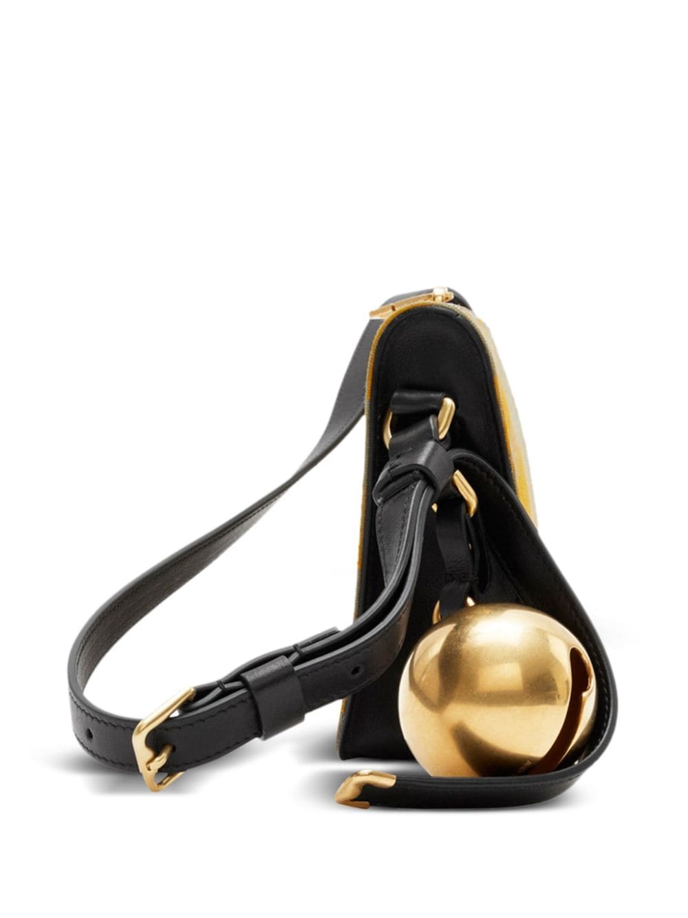 Burberry Sling Shield Check-Pattern Leather Shoulder Bag Beige