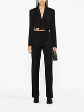 JACQUEMUS Ficelle High-Waist Straight-Leg Virgin Wool Trousers Black Black