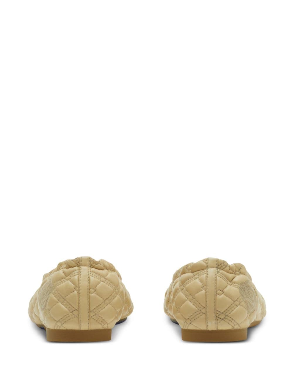Burberry Sadler quilted leather ballerinas Beige