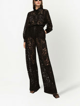D&G lace-trim long-sleeve jumpsuit