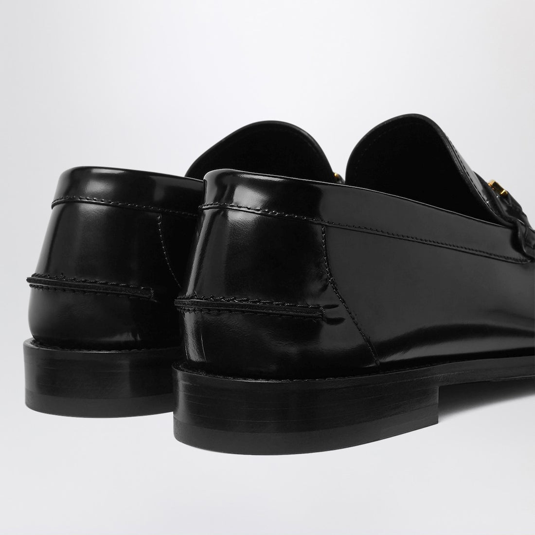 Versace Medusa 95 Leather Loafers Black