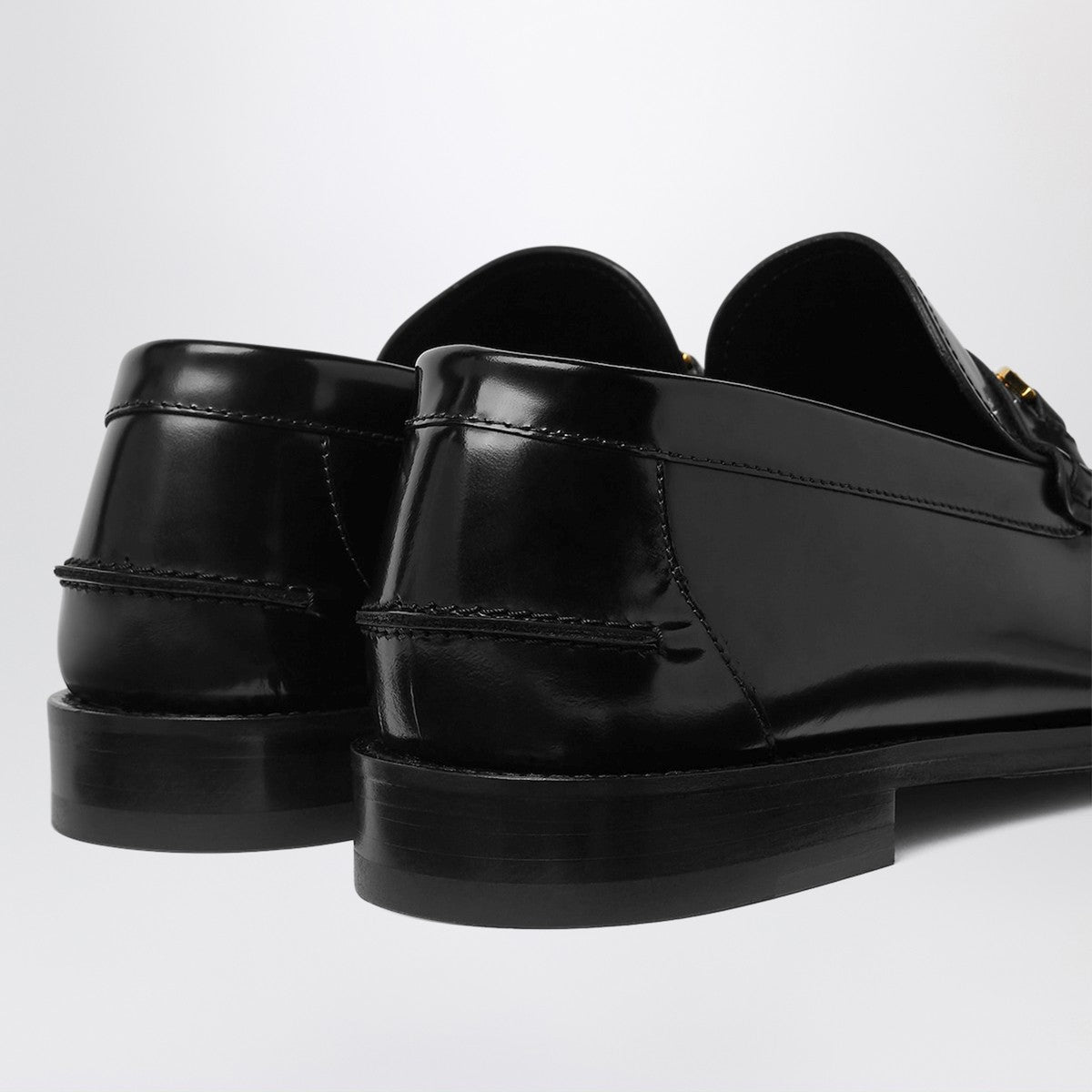 Versace Medusa 95 Leather Loafers Black