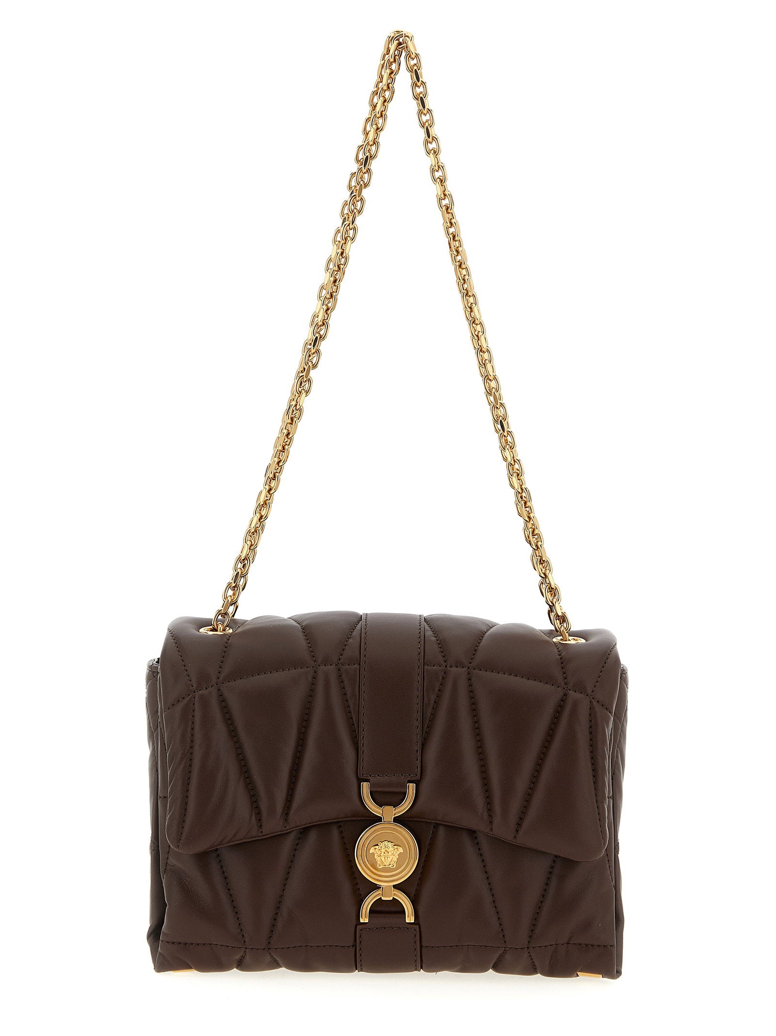 Versace Kleio Shoulder Bag Brown