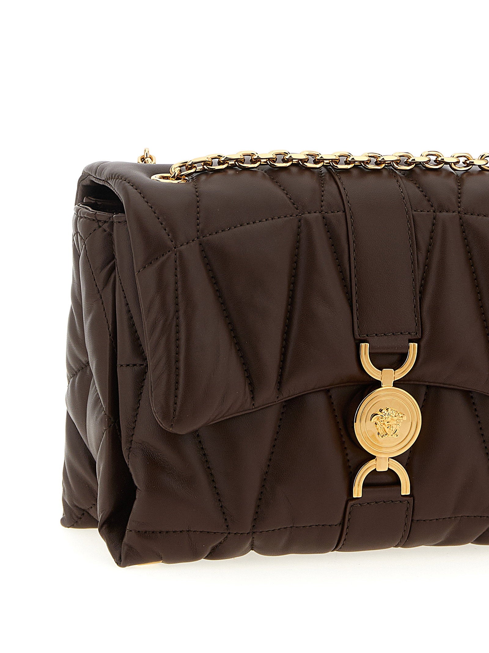 Versace Kleio Shoulder Bag Brown