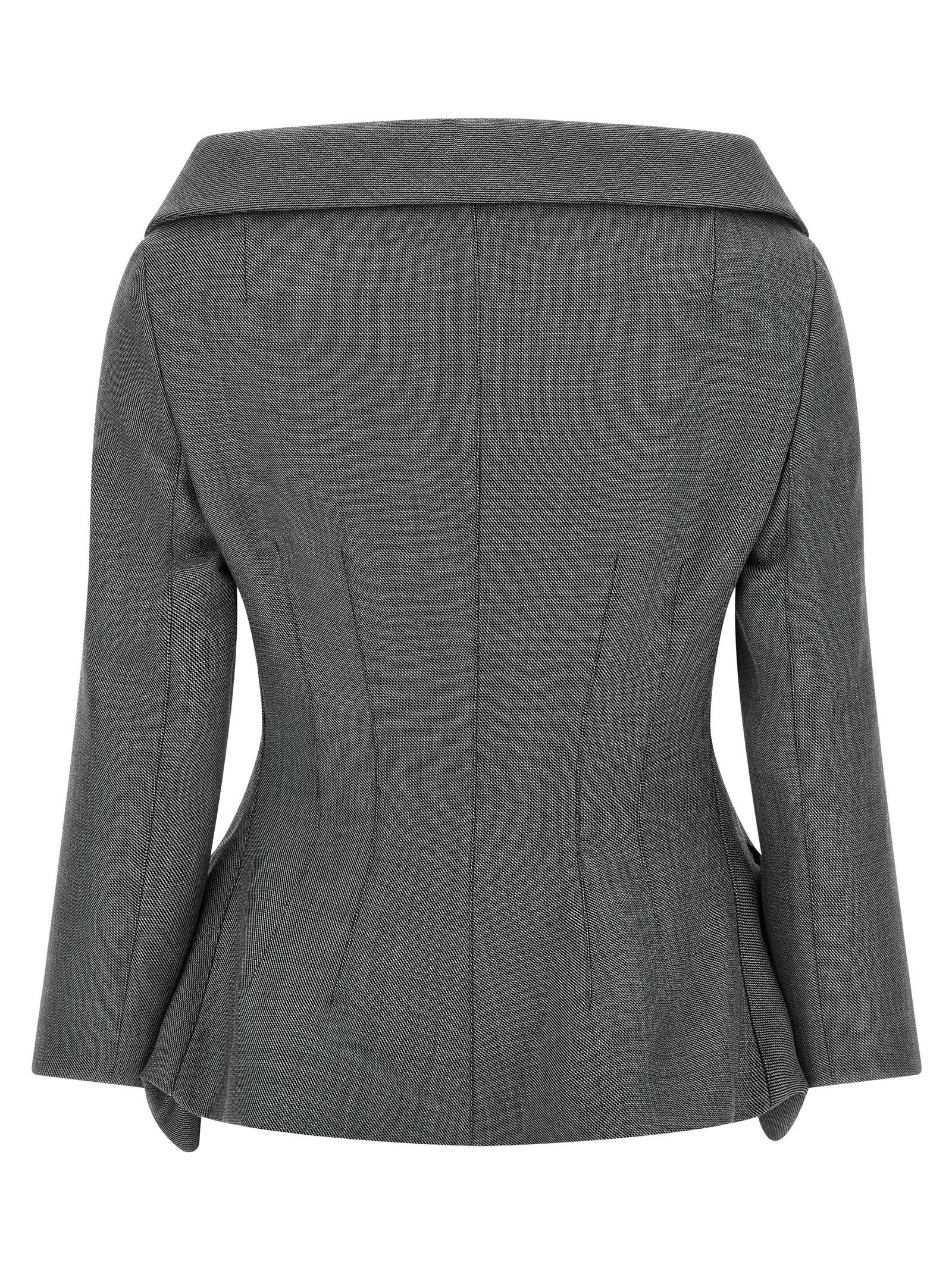 Magda Butrym 02 Blazer Gray