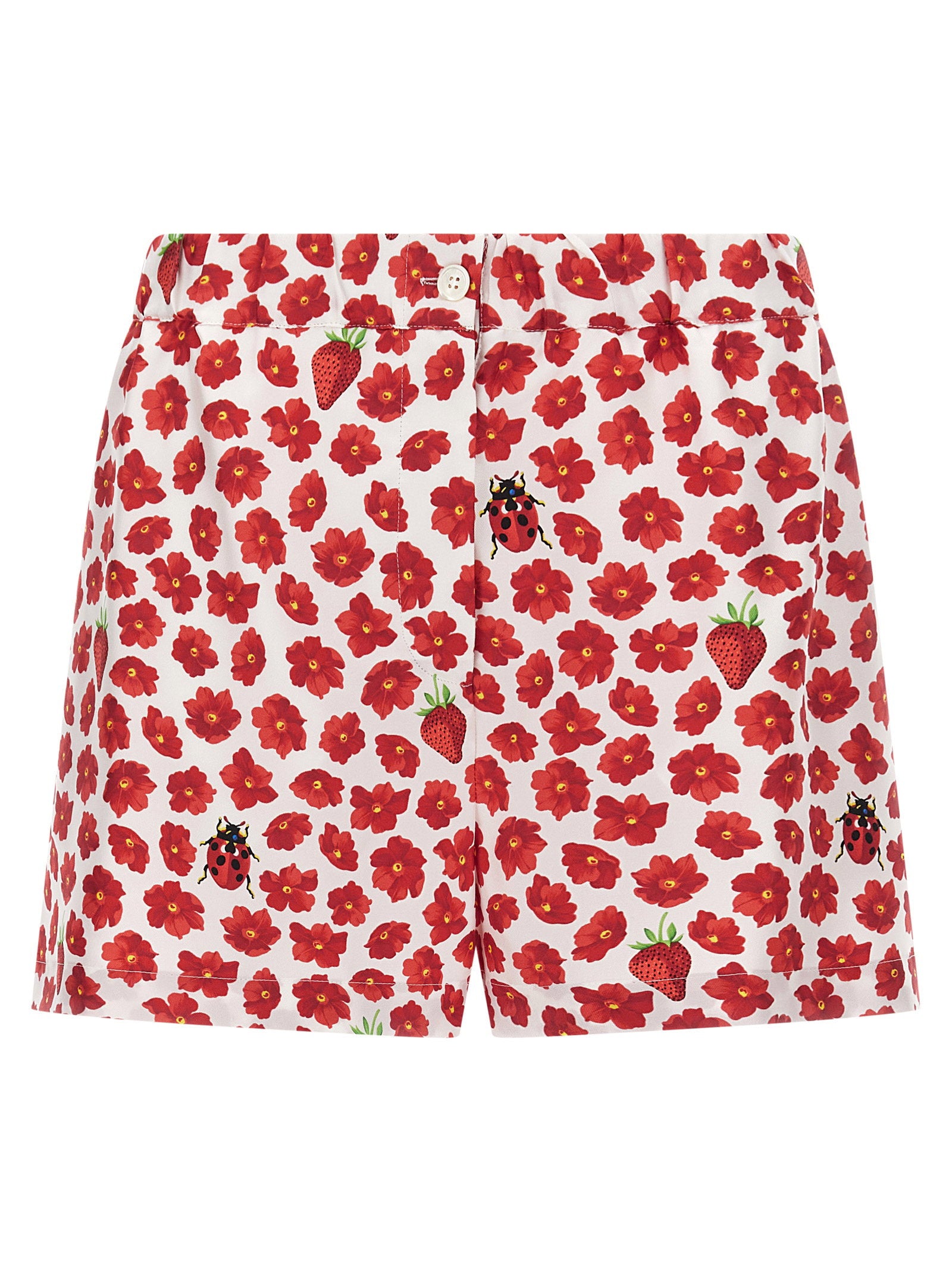 Versace Strawberry Garden Shorts Multicolor