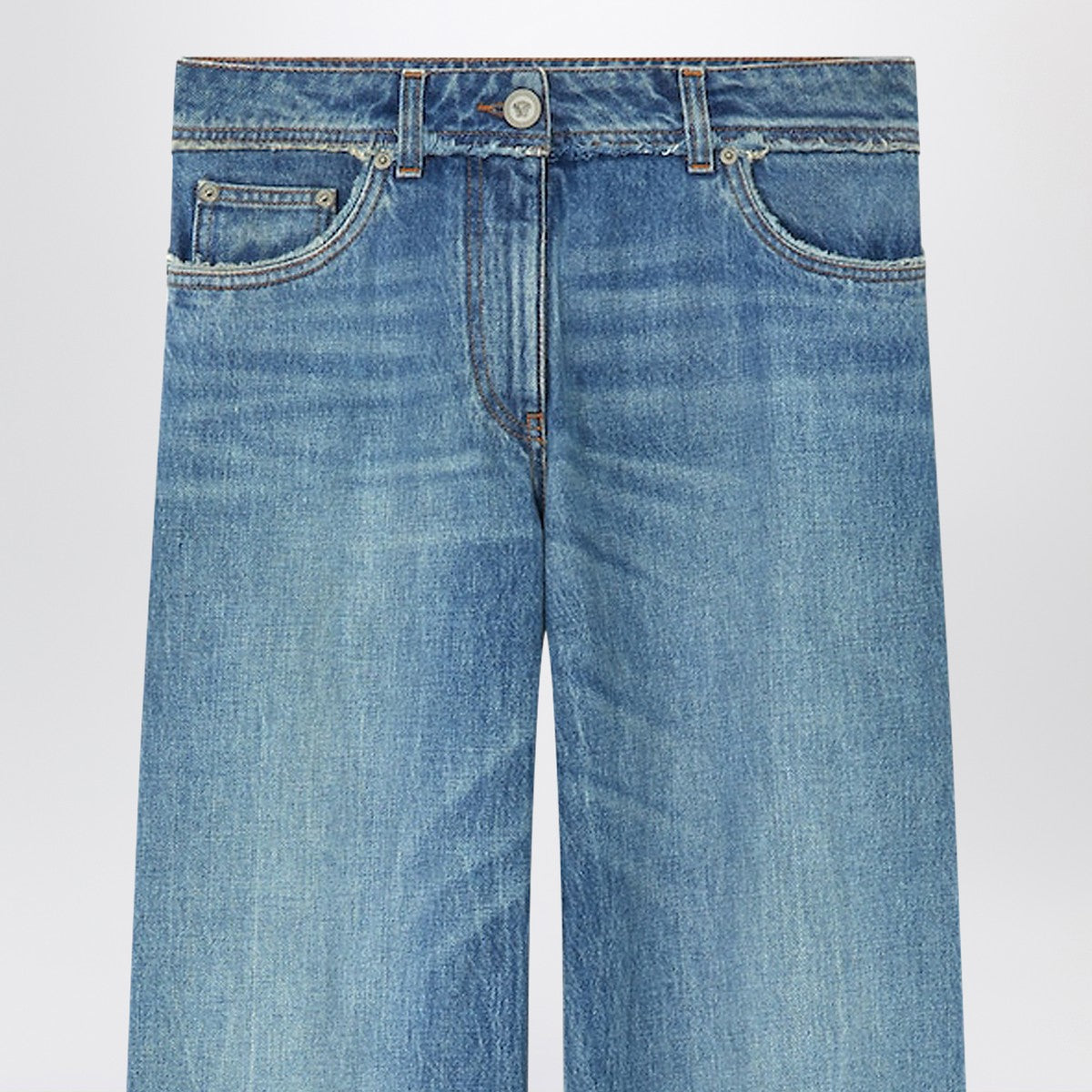 Versace Medium Boyfriend Denim Jeans Blue