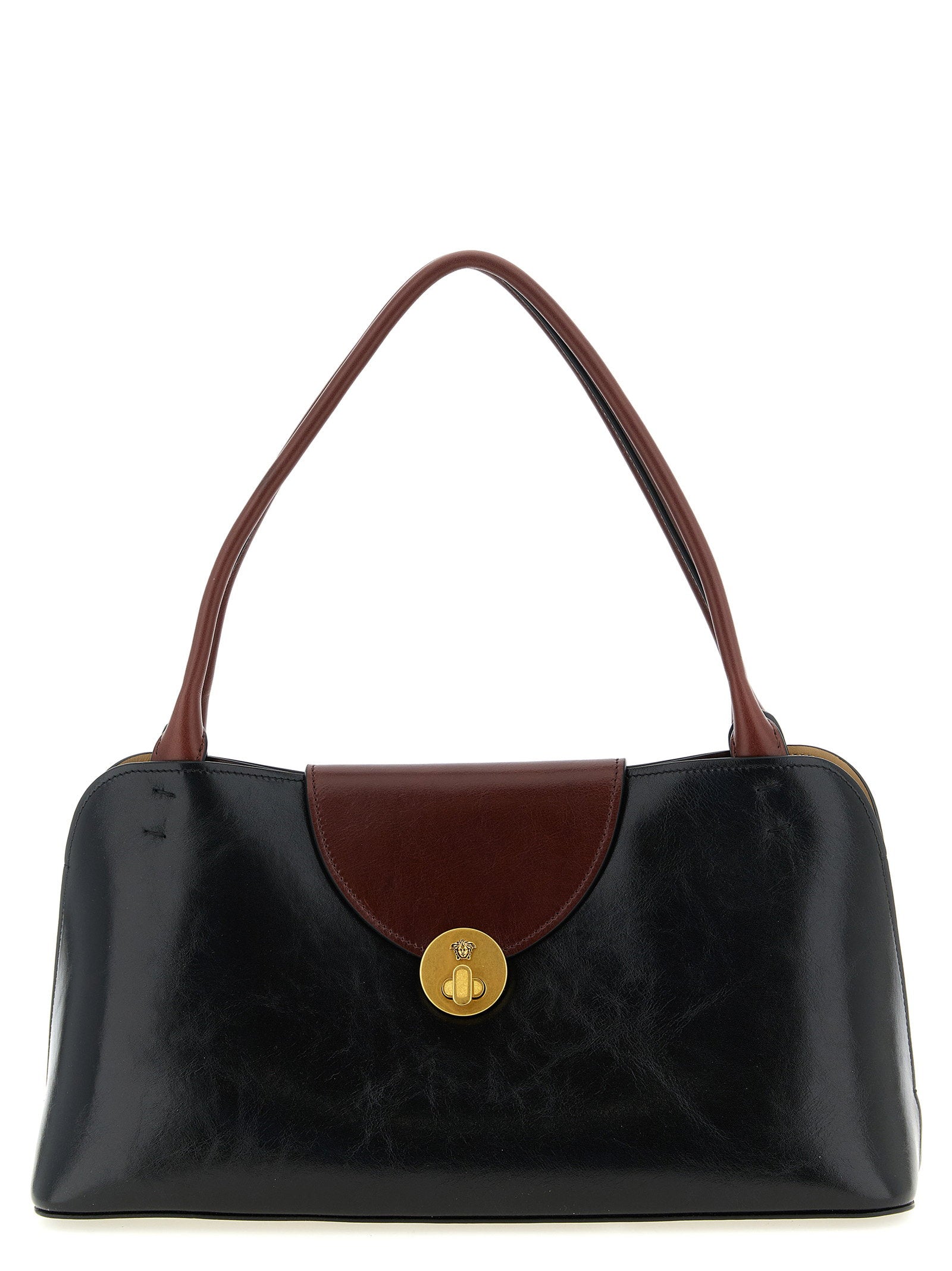 Versace Vivian Medium Shoulder Bag Black