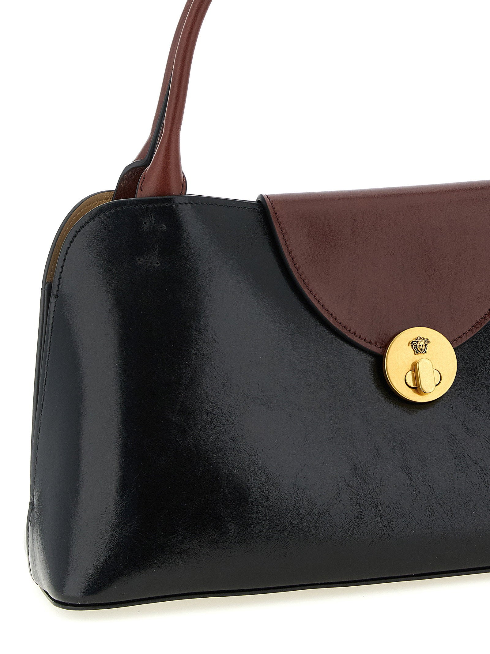 Versace Vivian Medium Shoulder Bag Black