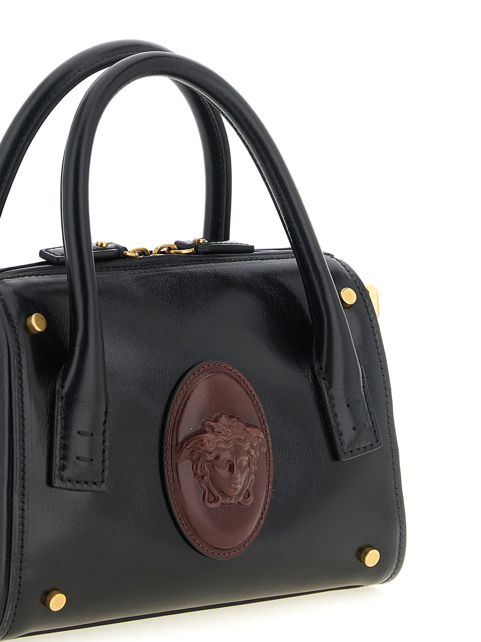 Versace Roomy Small Handbag Black