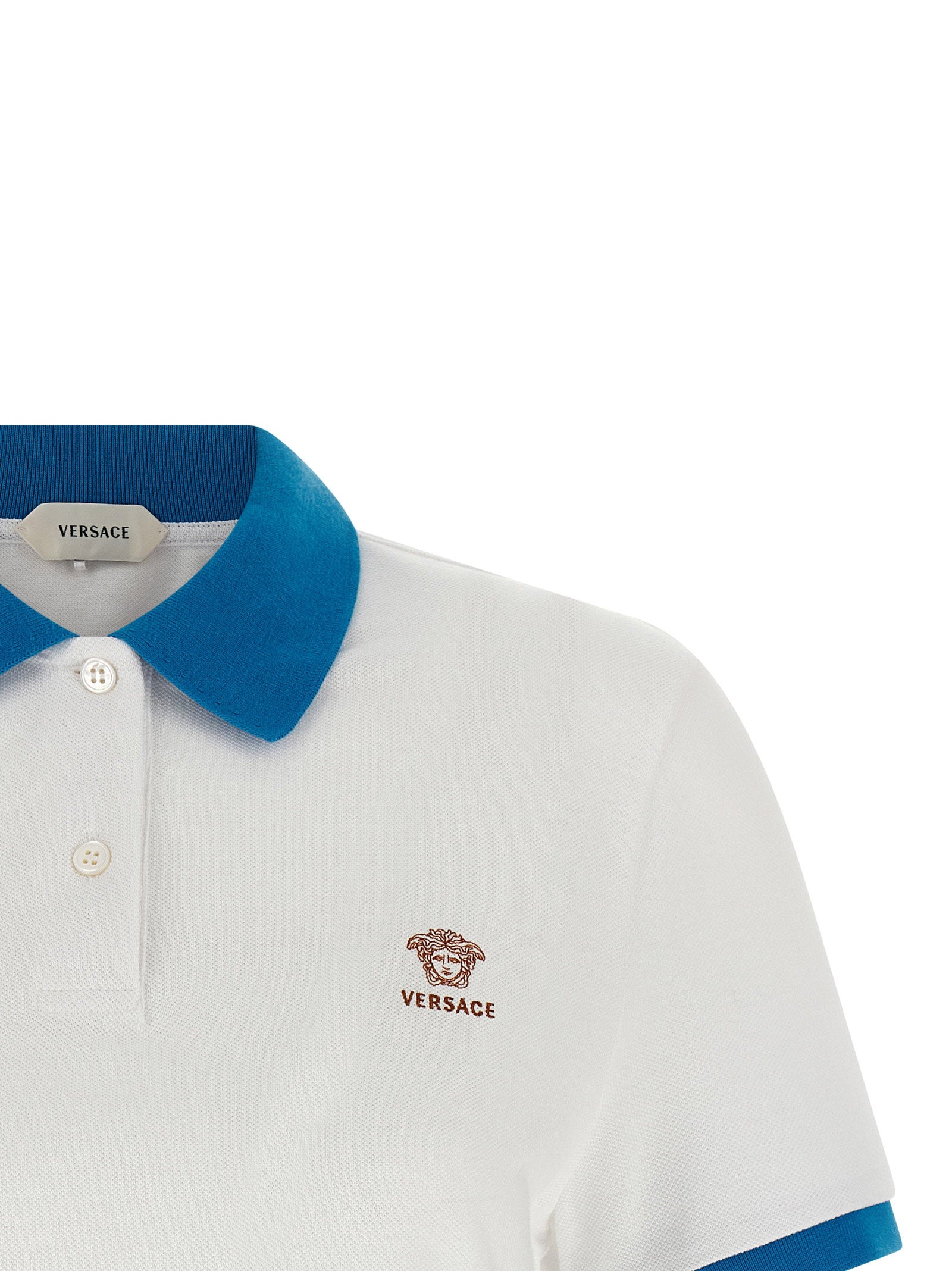 Versace Medusa Polo Shirt Blue