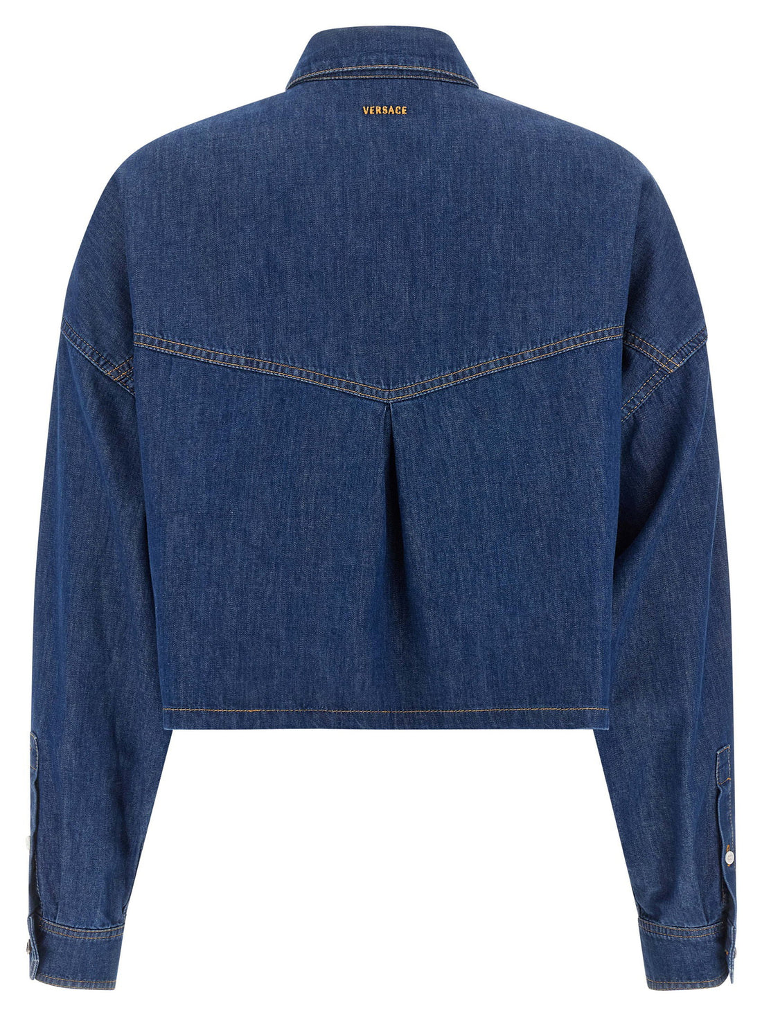 Versace Cropped Shirt Blue