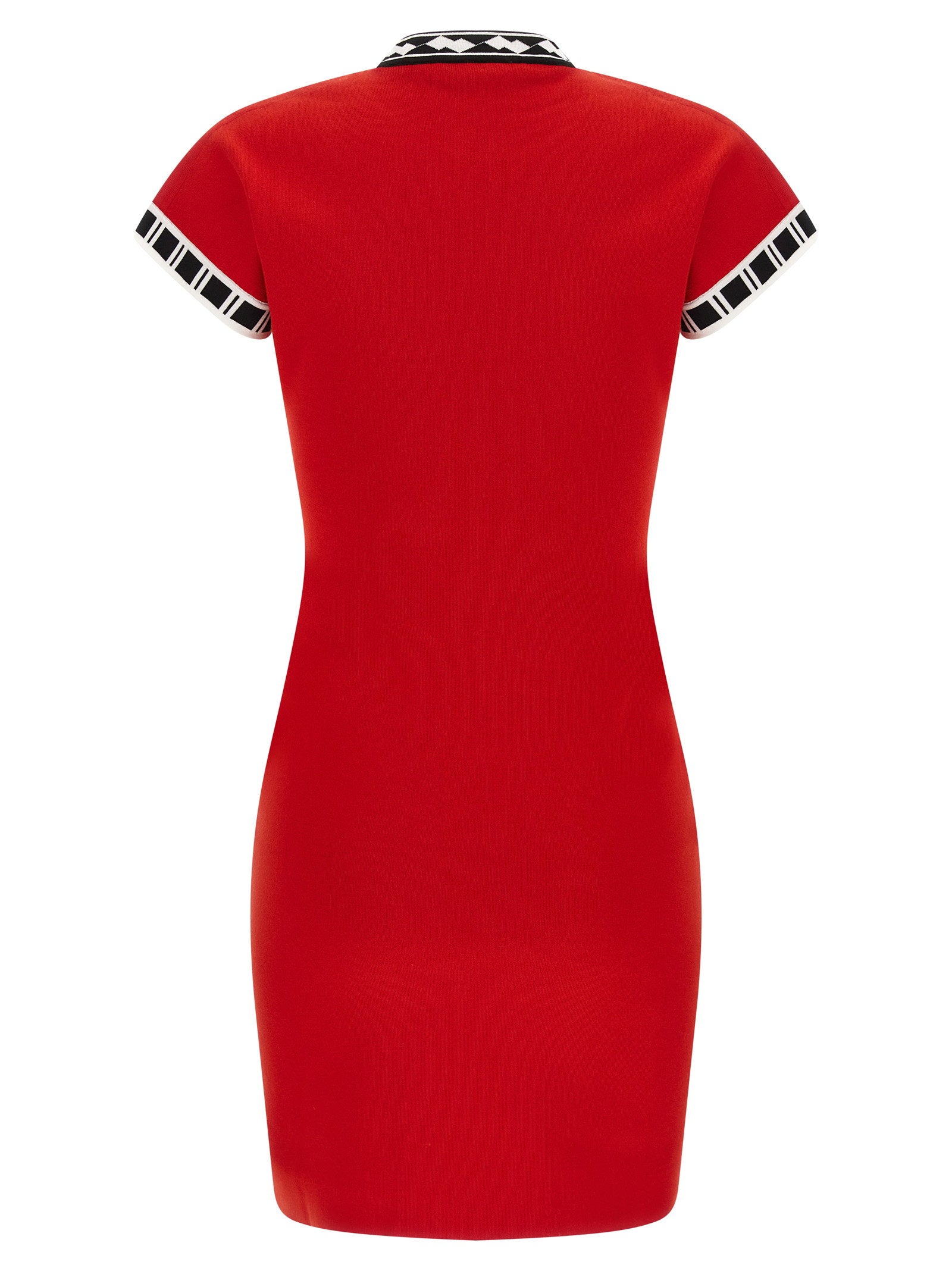 Versace Logo Dress Red
