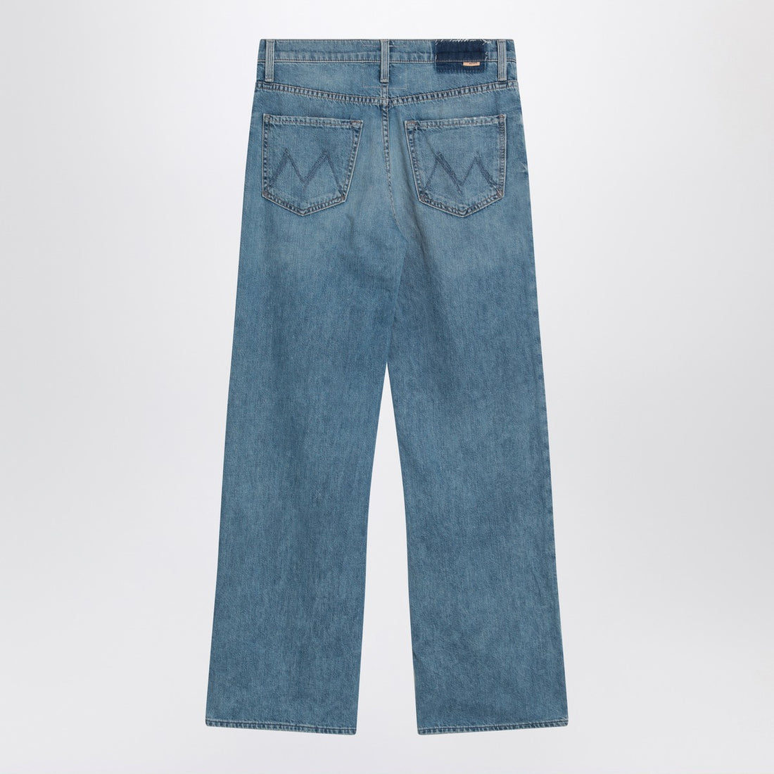 Mother The Dodger Sneak High-Rise Wide-Leg Jeans Light Blue