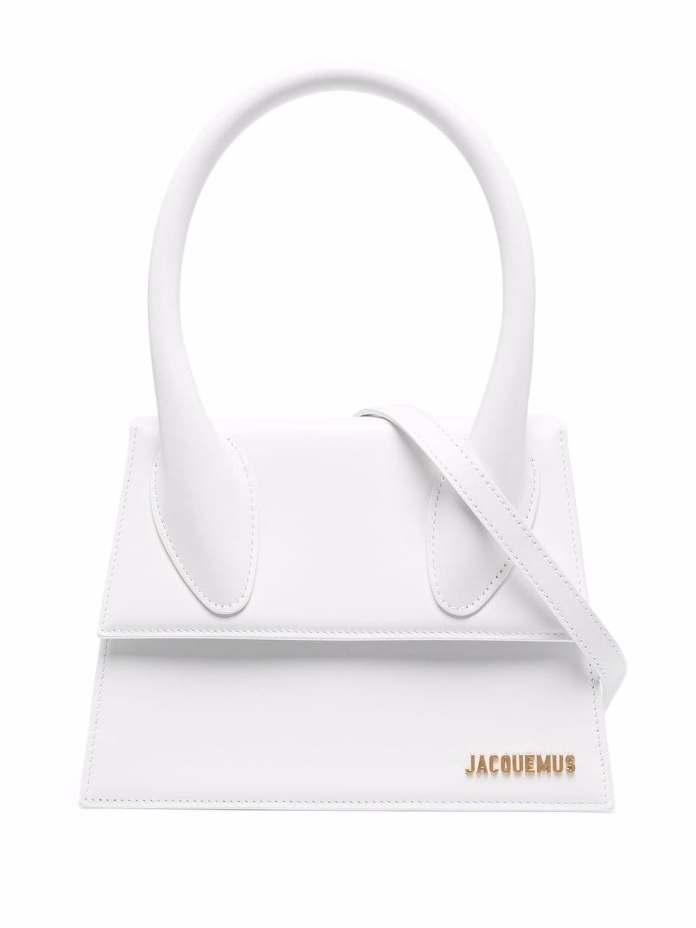 JACQUEMUS Le Grand Chiquito Leather HandBag White