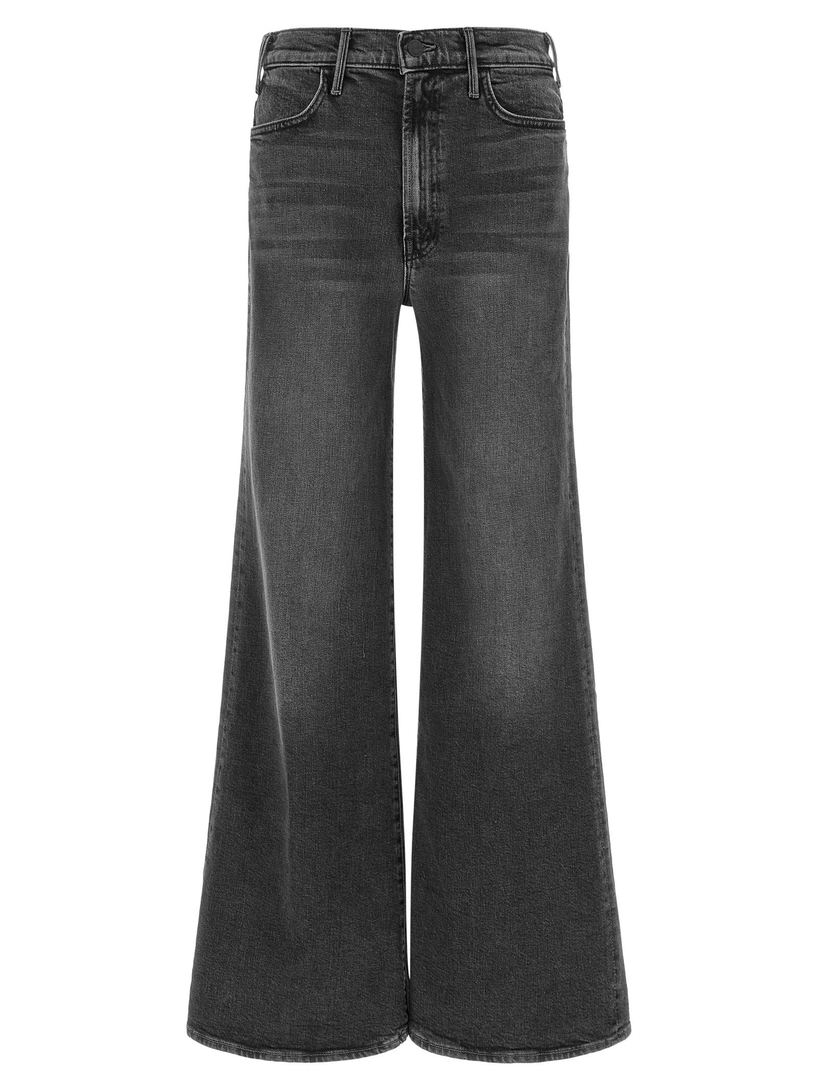 Mother The Hustler Roller Sneak Jeans Gray