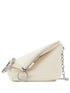 Burberry Small Knight Leather Shoulder Bag White