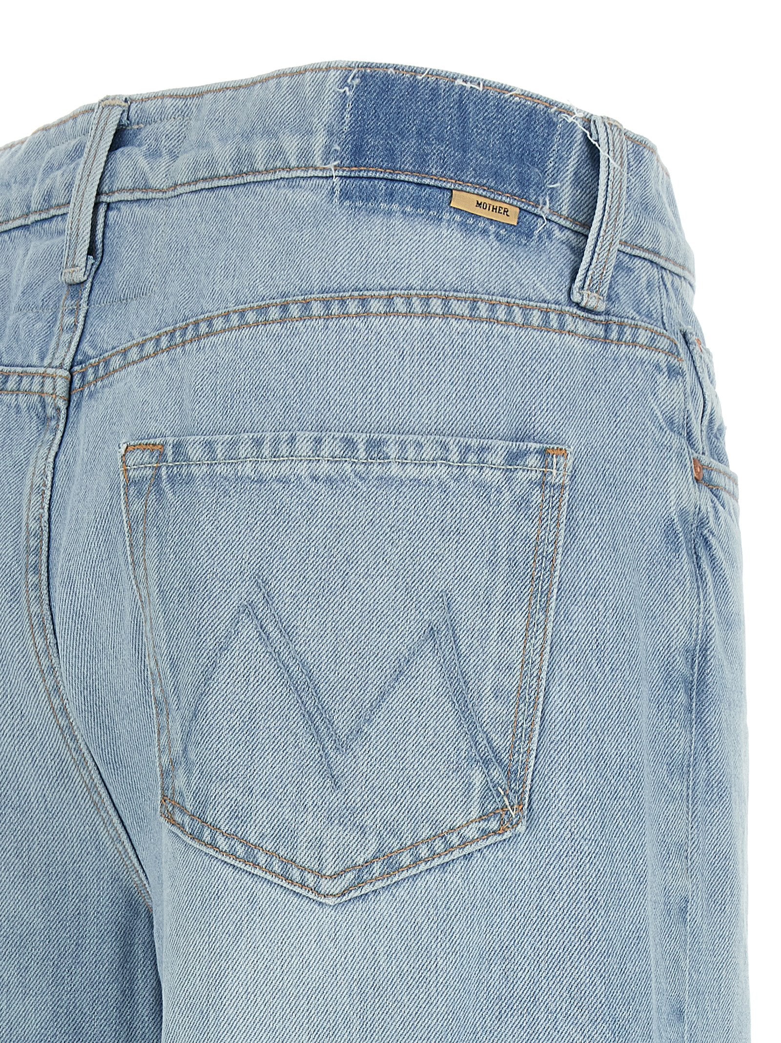 Mother The Ditcher Roller Skimp Jeans Light blue