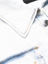 Dsquared2 Light Wash Denim Mini Dress Clear Blue