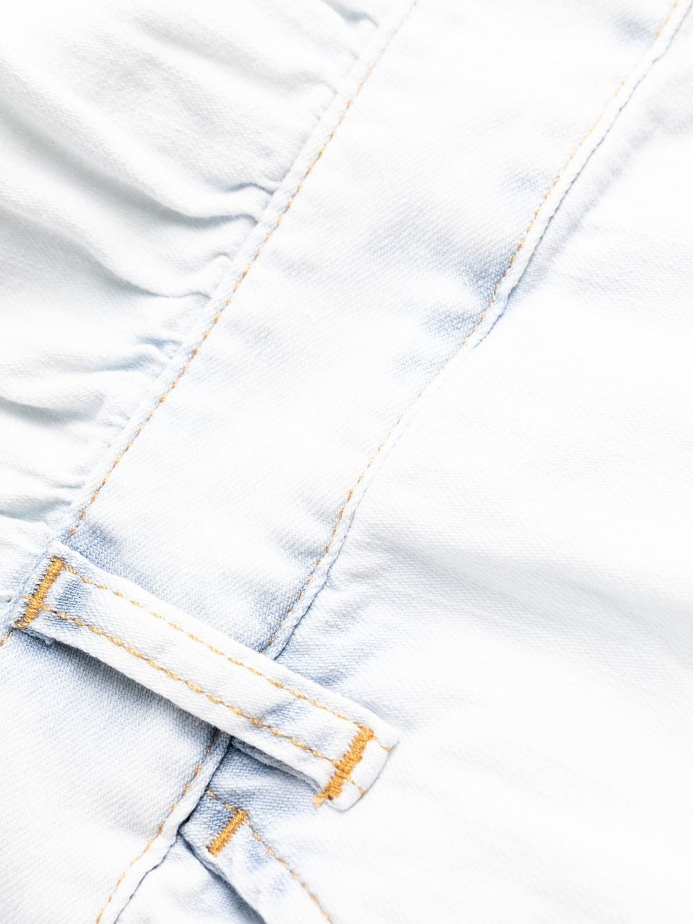 Dsquared2 Light Wash Denim Mini Dress Clear Blue