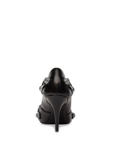 Balenciaga Cagole 90mm Cracked Lambskin Heeled Pumps Black