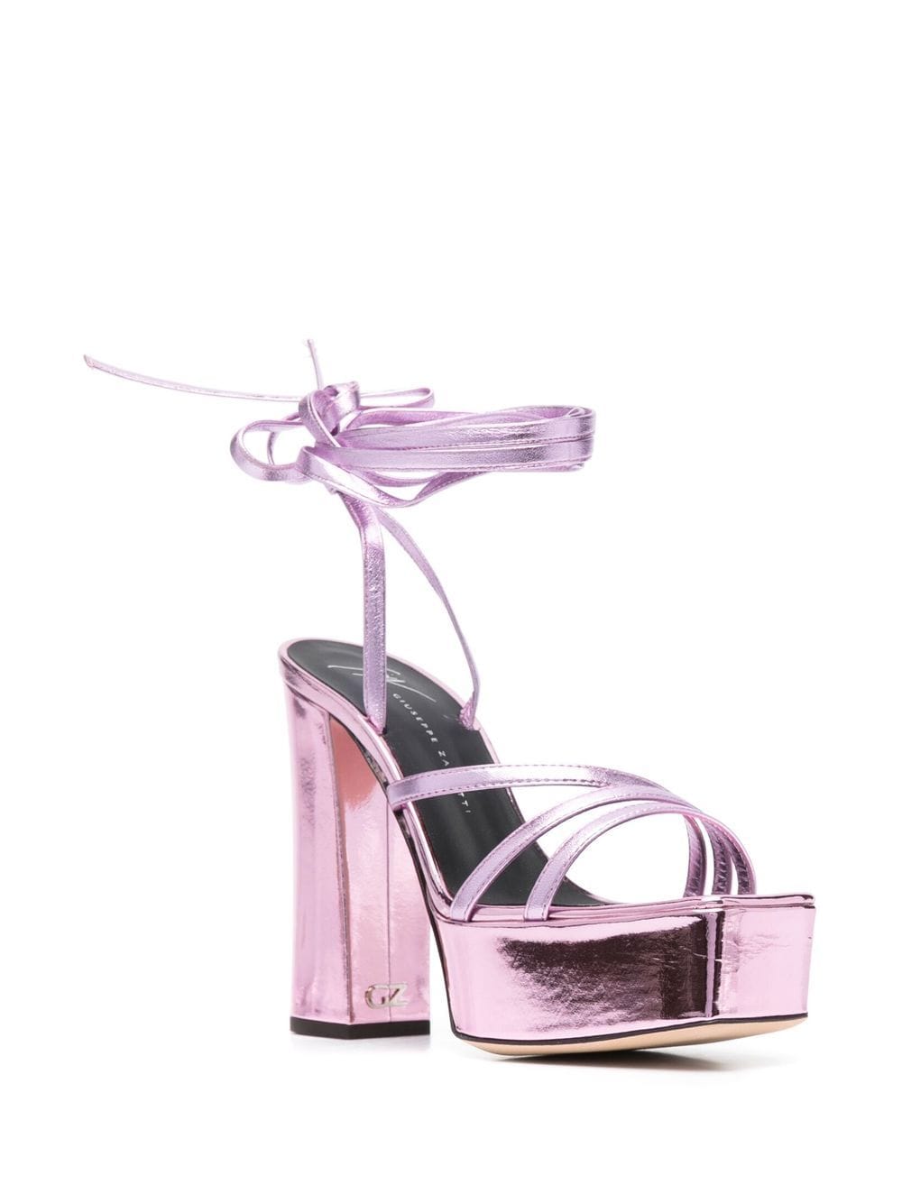Giuseppe Zanotti Metallic 125mm Platform Sandals Pink