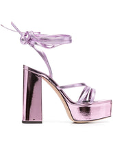 Giuseppe Zanotti Metallic 125mm Platform Sandals Pink