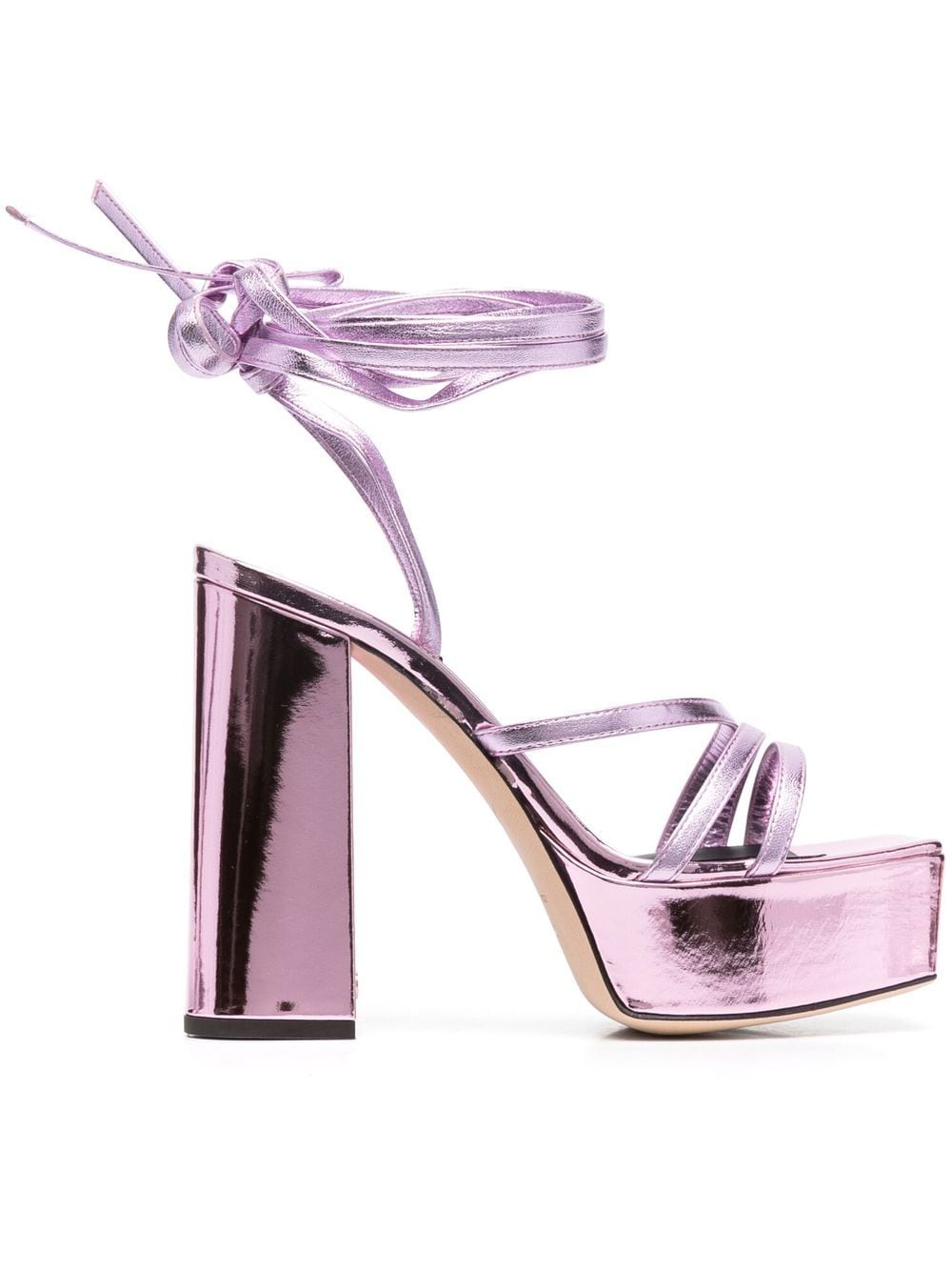 Giuseppe Zanotti Metallic 125mm Platform Sandals Pink