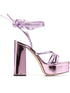 Giuseppe Zanotti Metallic 125mm Platform Sandals Pink