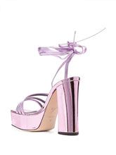 Giuseppe Zanotti Metallic 125mm Platform Sandals Pink