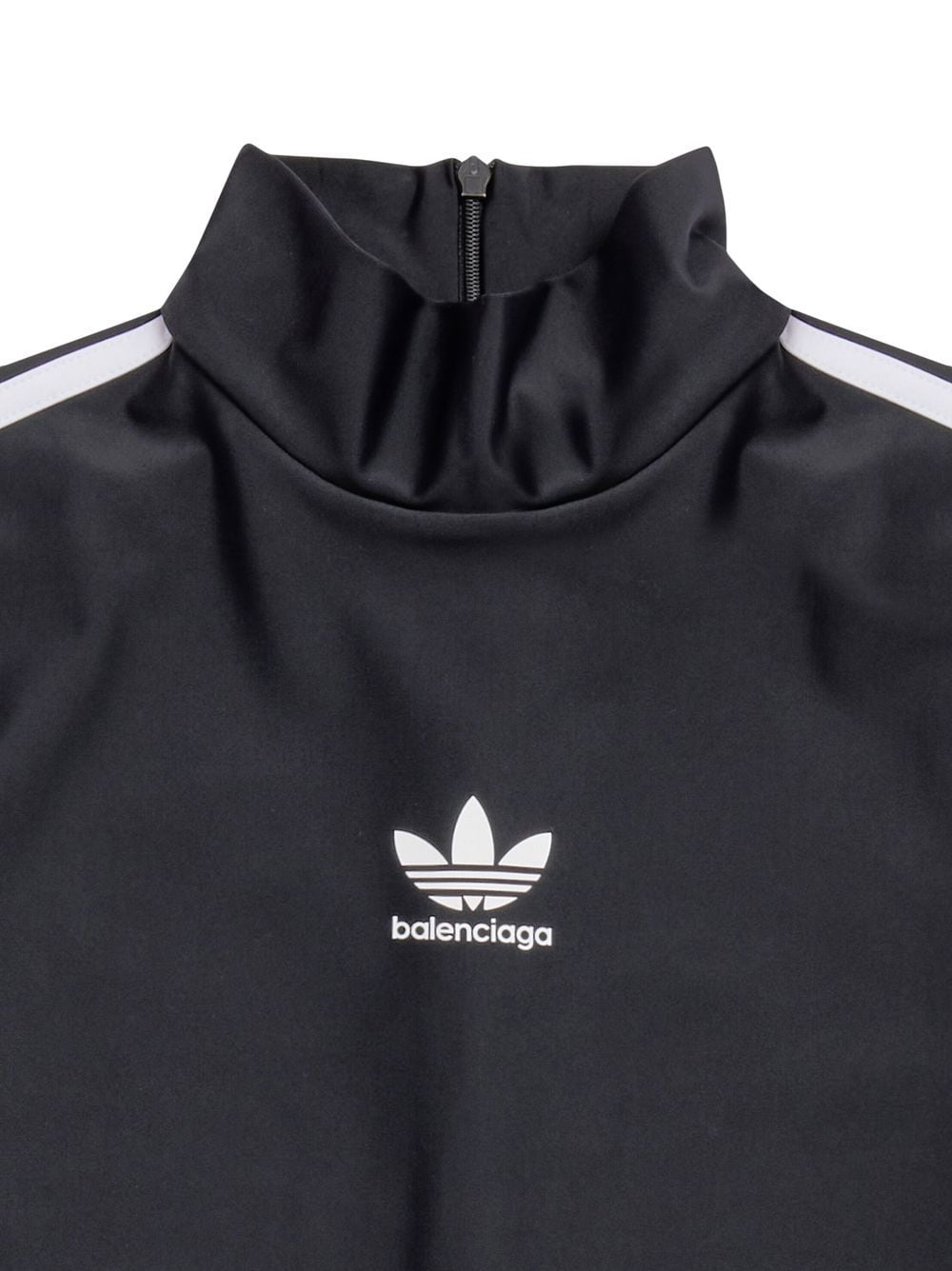 Adidas X Balenciaga Logo-Embroidered Stretch Mini Dress Black