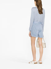 Woolrich Stretch cotton twill Shorts Clear Blue