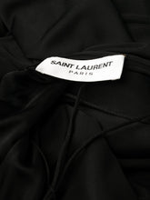Saint Laurent Draped Sleeveless Floor-Length Jersey Dress Black