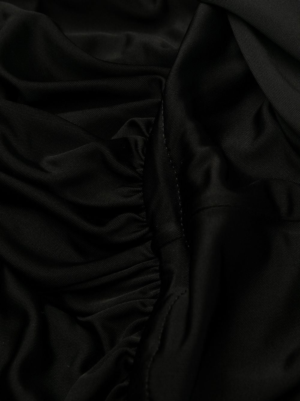 Saint Laurent Draped Sleeveless Floor-Length Jersey Dress Black