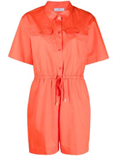 Paul Smith Short Cotton Playsuit Orange