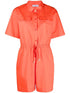 Paul Smith Short Cotton Playsuit Orange