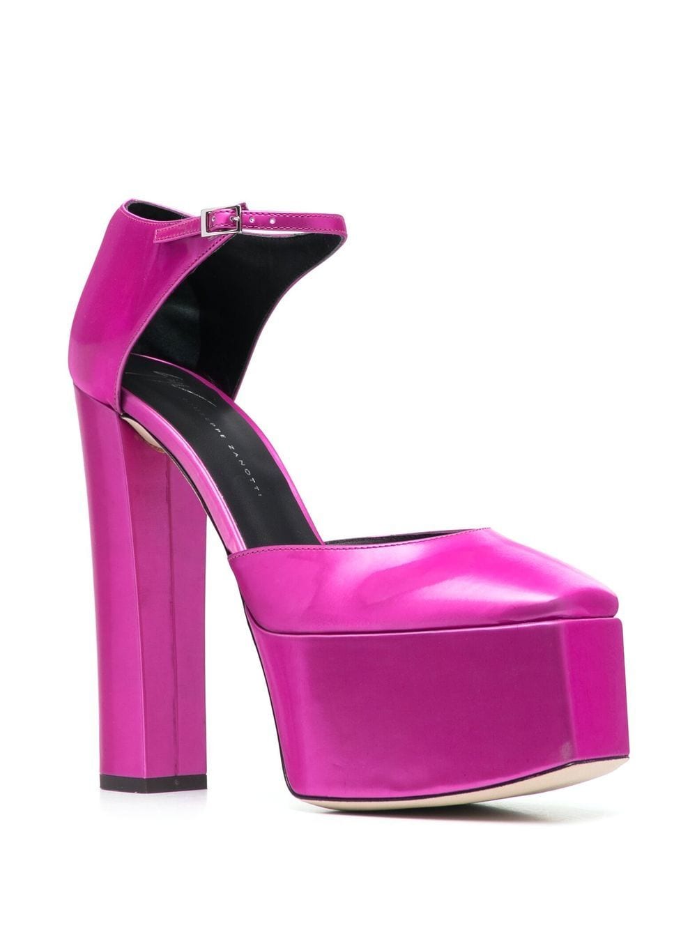 Giuseppe Zanotti 150mm Platform Leather Pumps With Heel Fuchsia